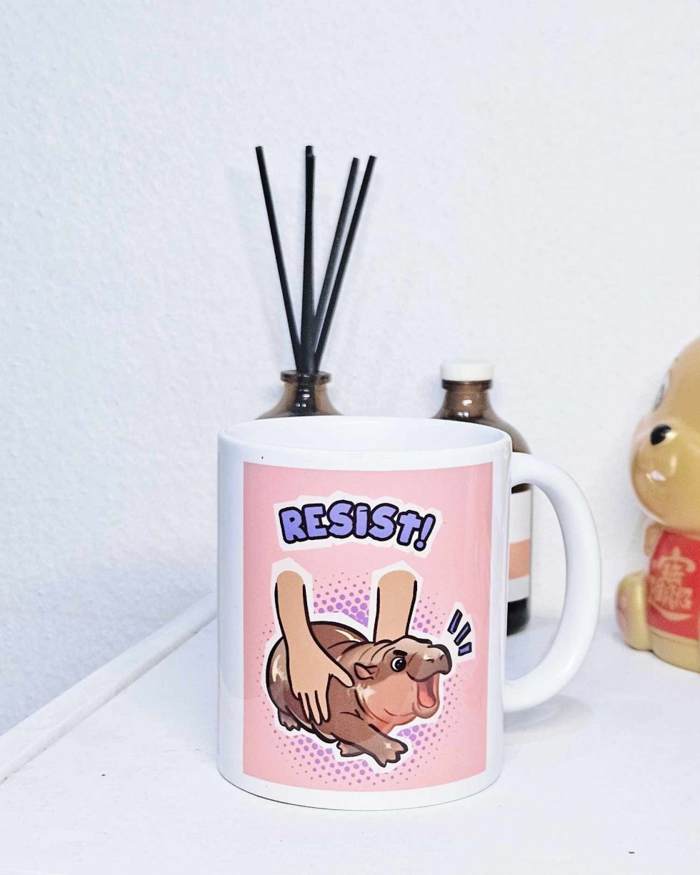 Moo Deng Resist! Mug