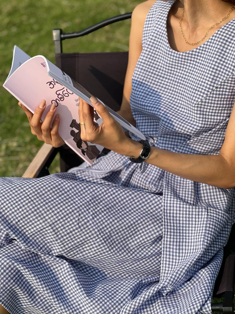 Cotton Wrap Dress - Image 7