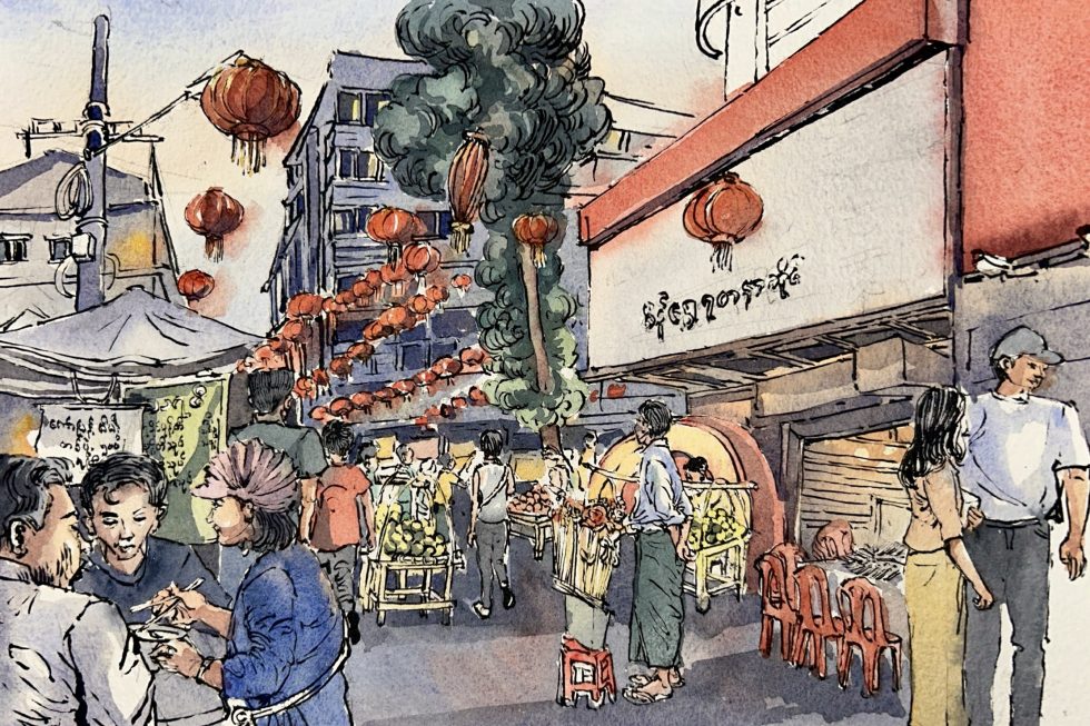Yangon in Watercolor | 2026 Wall Calendar - Image 5