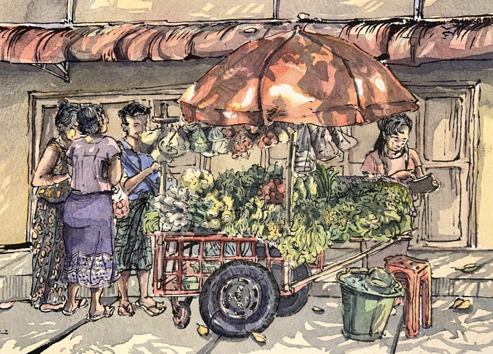 Yangon in Watercolor | 2026 Wall Calendar - Image 7